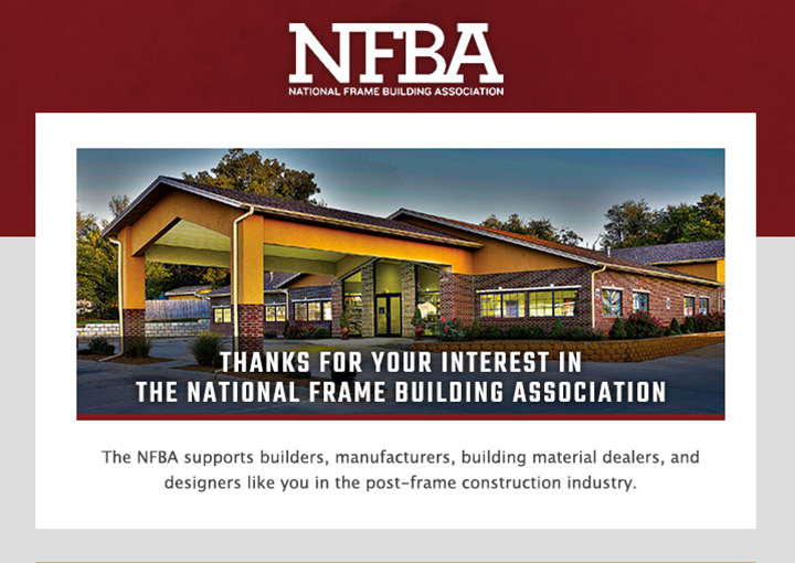 National Frame Building Assoc. Email Marketing